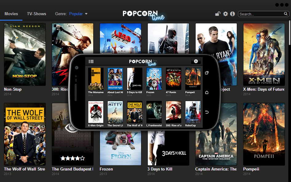 Popcorn Time UI